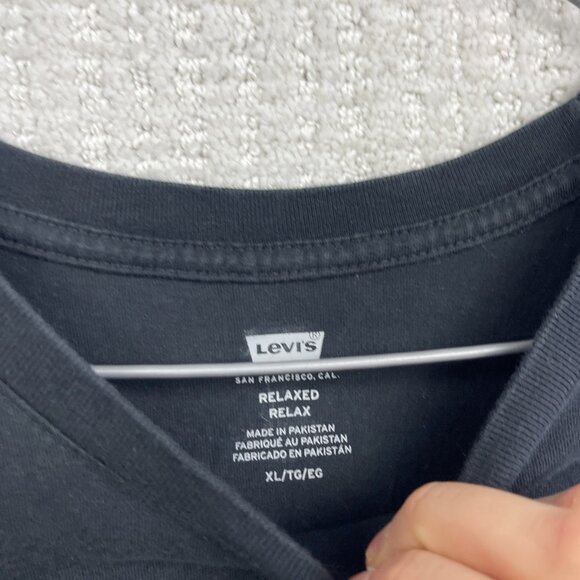 Levi’s Men's Relaxed Fit Short Sleeve T-Shirt Size Size XL White Circle Logo - Picture 7 of 16